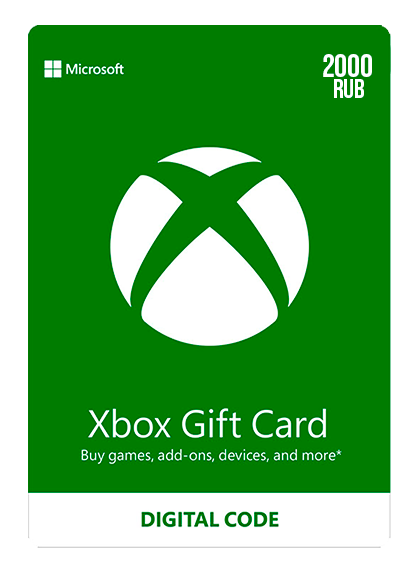 Xbox Live Gift Card 2000 Ruble Wallet
