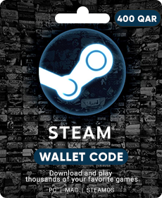 Steam Wallet Code 400 Qatari Riyal	
