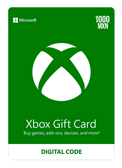 Xbox Live Gift Card 1000 MXN Wallet 