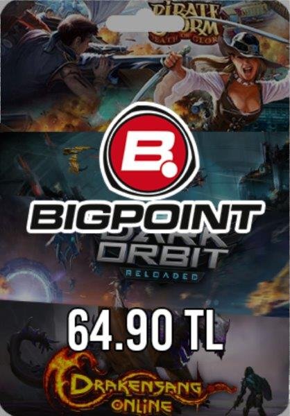 Bigpoint 64.90 TL lik Kupon  