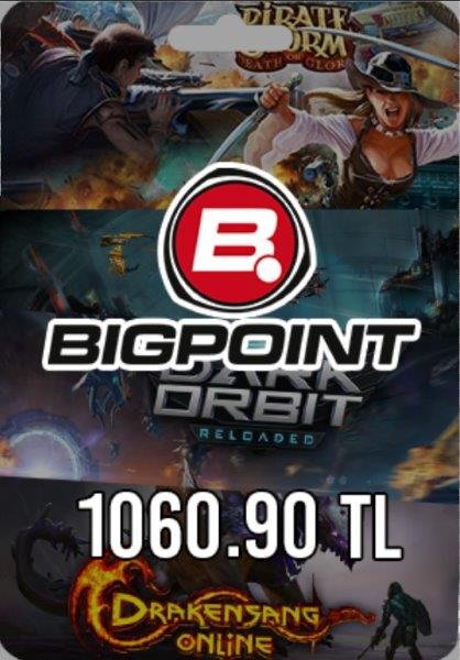 Bigpoint 1060.90 TL lik Kupon