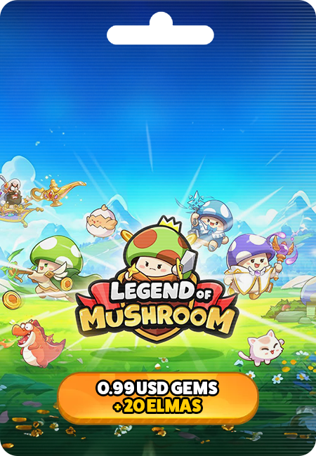 Legend of Mushroom 0.99 USD Gems + 20 Elmas