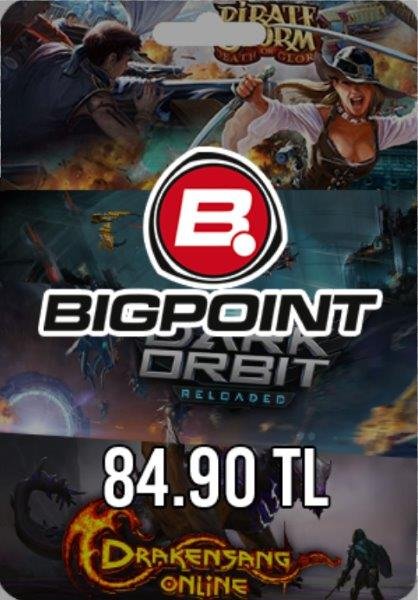 Bigpoint 84.90 TL lik Kupon