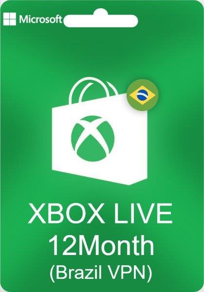XBox Live Gold 12 Months Membership (Turkey - Brasil VPN)