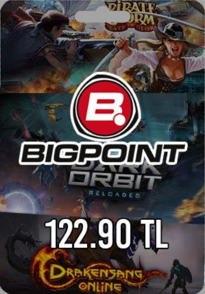 Bigpoint 122.90 TL lik Kupon