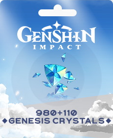 Genshin Impact 980+110 Genesis Crystals Top Up