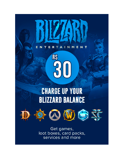 Battlenet Gift Card BR Balance - R$30