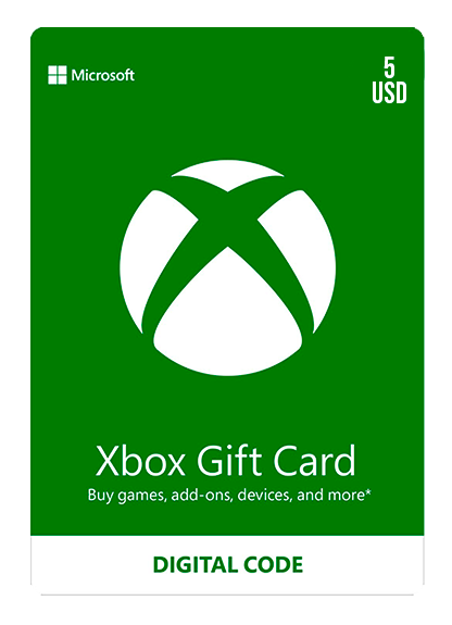 Xbox Live Gift Card 5 Usd Wallet