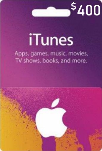 iTunes Gift Card - US$ 400
