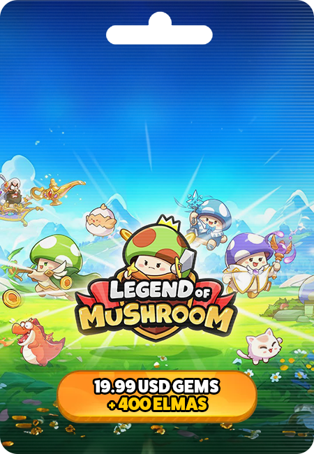 Legend of Mushroom 19.99 USD Gems + 400 Elmas