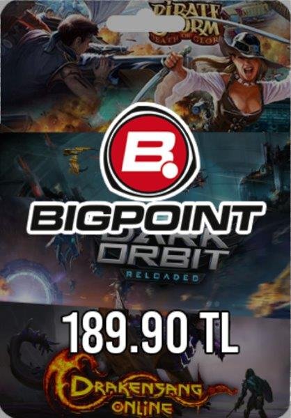 Bigpoint 189.90 TL lik Kupon