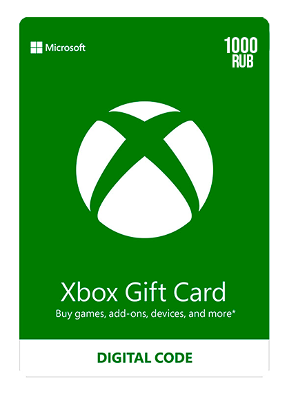 Xbox Live Gift Card 1000 Ruble Wallet