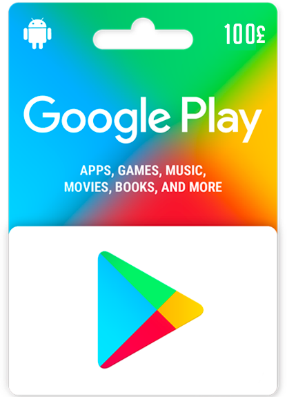 Google Play Gift Card - United Kingdom UK 100 £ - PROMO