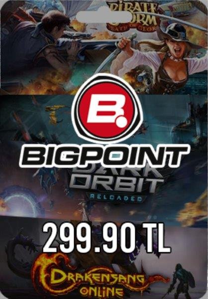 Bigpoint 299.90 TL lik Kupon