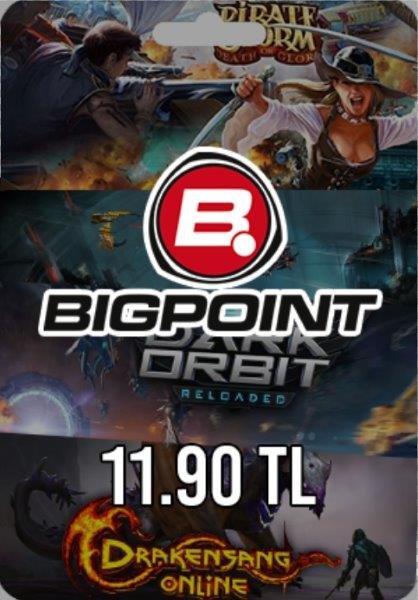 Bigpoint 11.90 TL lik Kupon